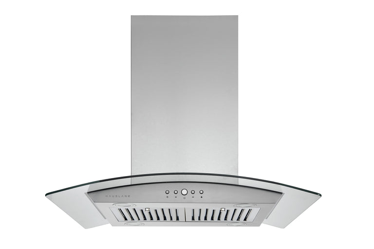 Hauslane 36 in. Island Range Hood with Tempered Glass in Stainless Steel (IS-200SS-36)