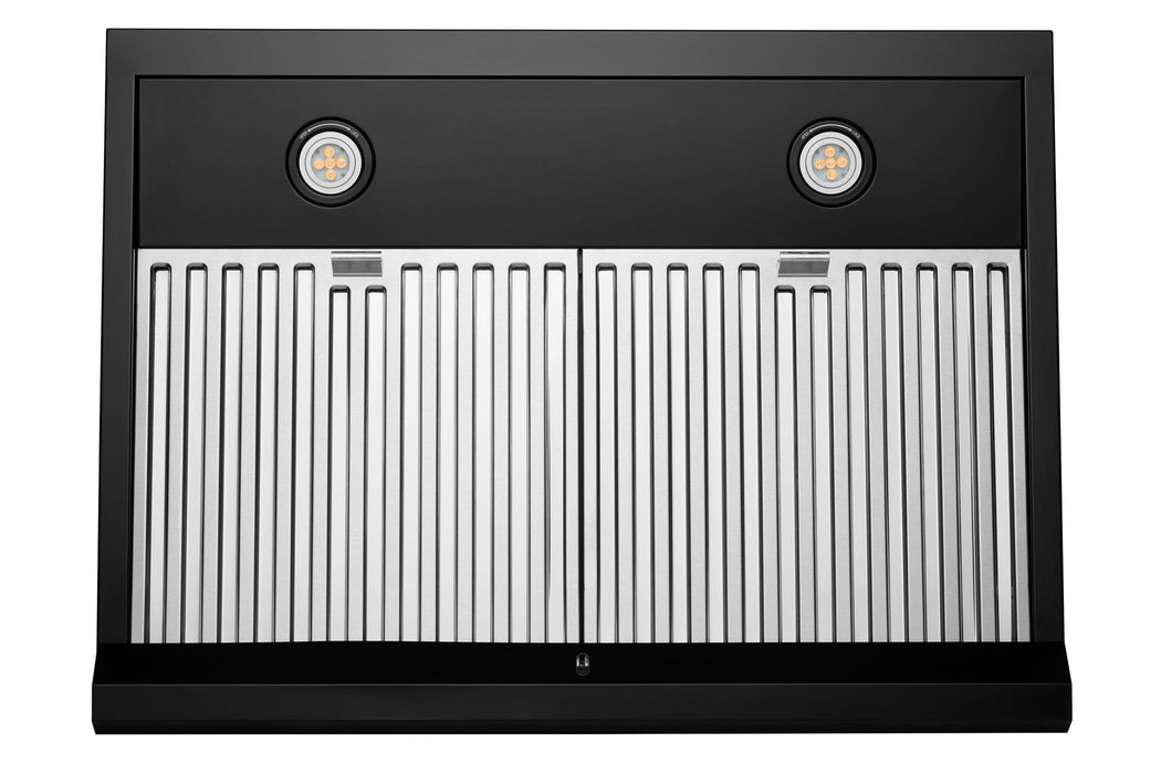 Hauslane 30 in. Under Cabinet Touch Control Range Hood with Stainless Steel Filters in Matte Black (UC-PS18BLK-30)