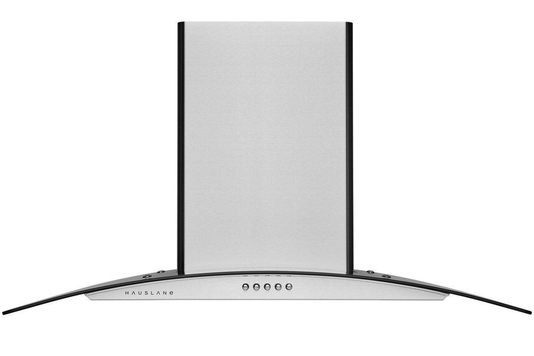 Hauslane 30 in. Wall Mount Range Hood with Tempered Glass and Stainless Steel (WM-600SS-30)