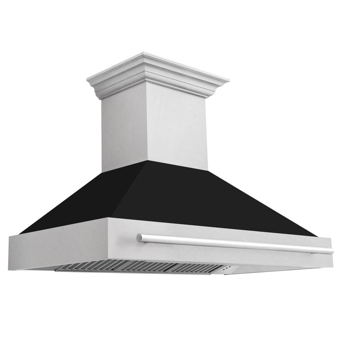 ZLINE 48 in. Fingerprint Resistant Stainless Steel Range Hood with Colored Shell Options (8654SNX)