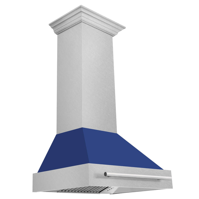 ZLINE 30 in. Fingerprint Resistant Stainless Steel Range Hood with Color Shell Options (8654SNX)