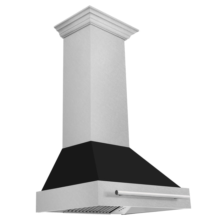 ZLINE 30 in. Fingerprint Resistant Stainless Steel Range Hood with Color Shell Options (8654SNX)