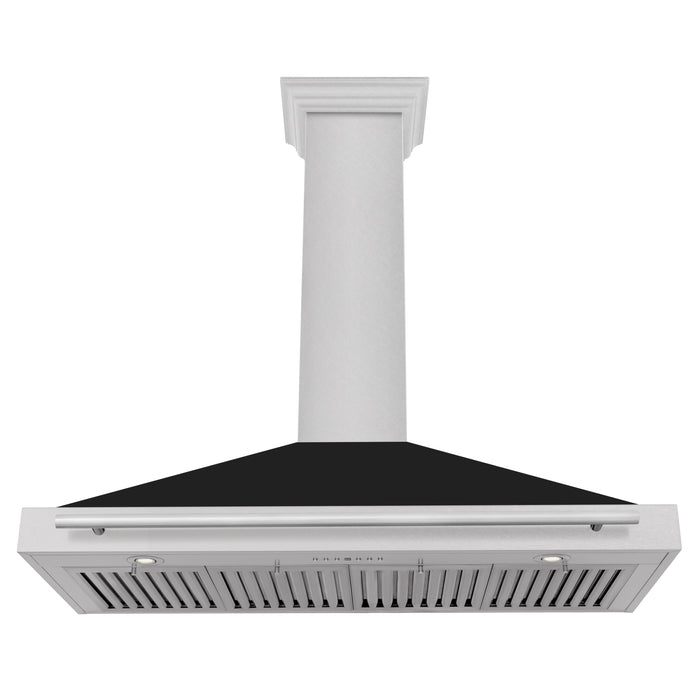 ZLINE 48 in. Fingerprint Resistant Stainless Steel Range Hood with Stainless Steel Handle (KB4SNX)