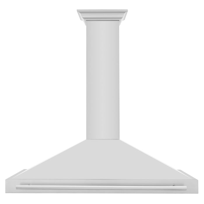 ZLINE 48 in. Stainless Steel Range Hood with Stainless Steel Handle and Colored Shell Options (KB4STX)