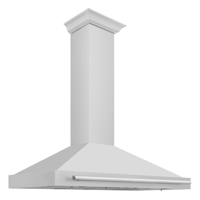 ZLINE 48 in. Stainless Steel Range Hood with Stainless Steel Handle and Colored Shell Options (KB4STX)