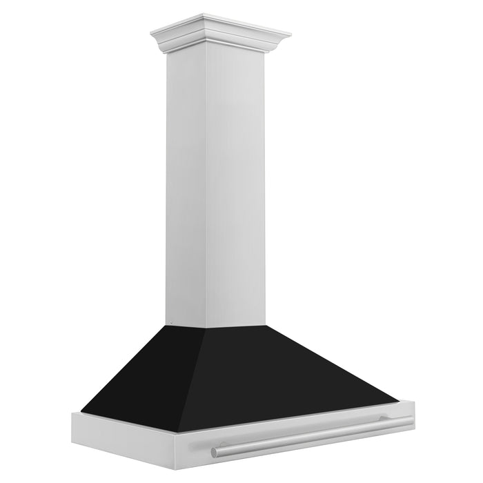 ZLINE 48 in. Stainless Steel Range Hood with Stainless Steel Handle and Colored Shell Options (KB4STX)