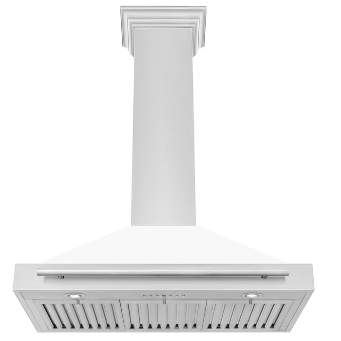 ZLINE 48 in. Stainless Steel Range Hood with Stainless Steel Handle and Colored Shell Options (KB4STX)