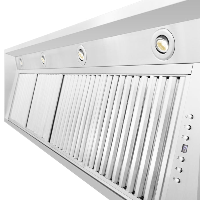 ZLINE Ducted Wall Mount Range Hood Insert in Stainless Steel (698)