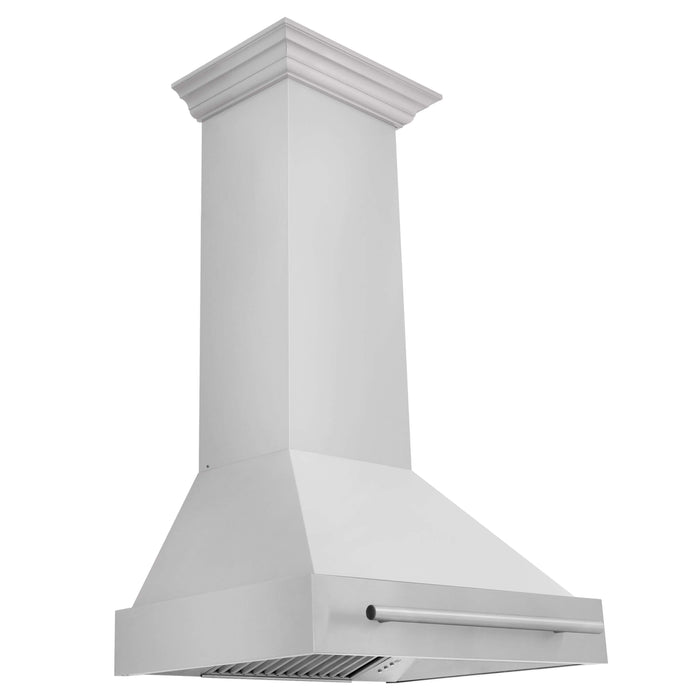 ZLINE 30 in. Stainless Steel Range Hood with Colored Shell Options and Stainless Steel Handle (8654STX)