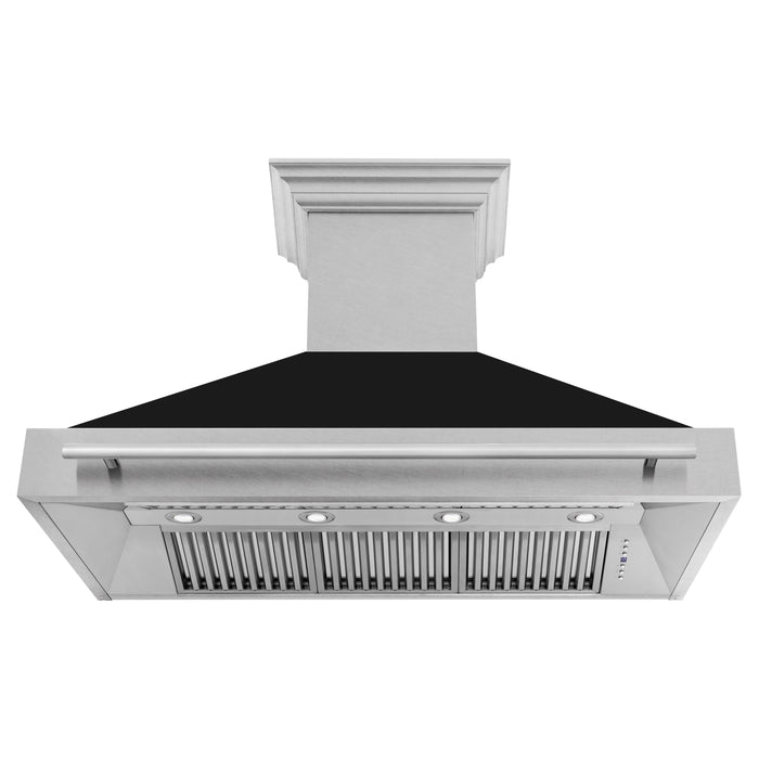 ZLINE 48 in. Fingerprint Resistant Stainless Steel Range Hood with Colored Shell Options (8654SNX)