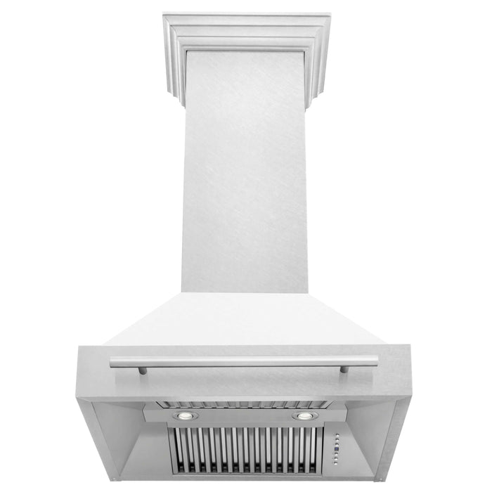 ZLINE 30 in. Fingerprint Resistant Stainless Steel Range Hood with Color Shell Options (8654SNX)