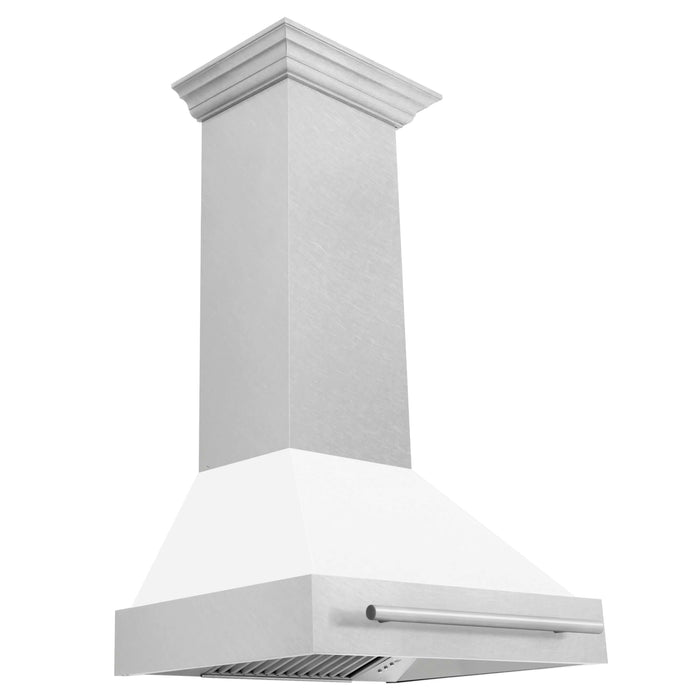 ZLINE 30 in. Fingerprint Resistant Stainless Steel Range Hood with Color Shell Options (8654SNX)