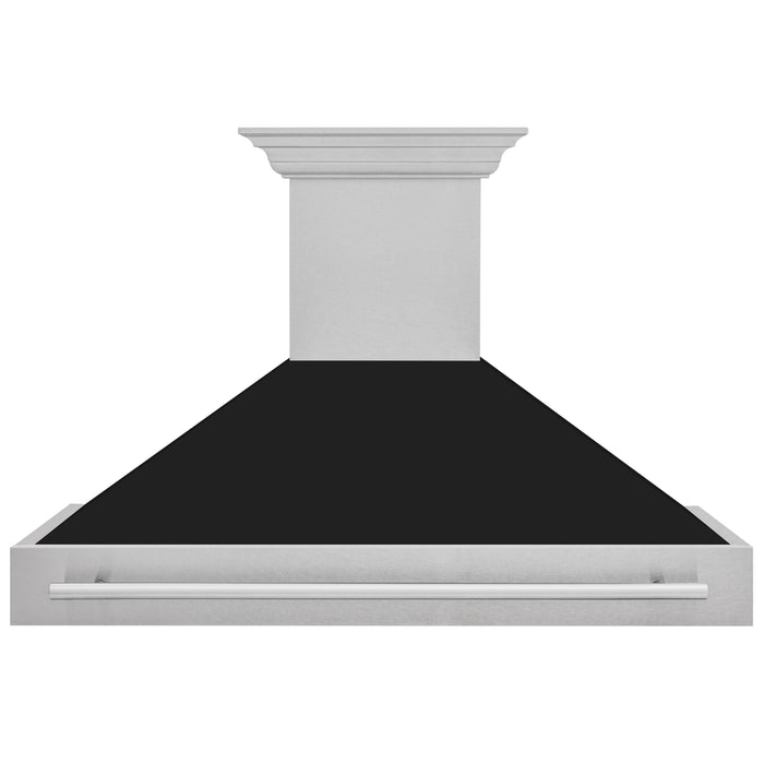 ZLINE 48 in. Fingerprint Resistant Stainless Steel Range Hood with Colored Shell Options (8654SNX)