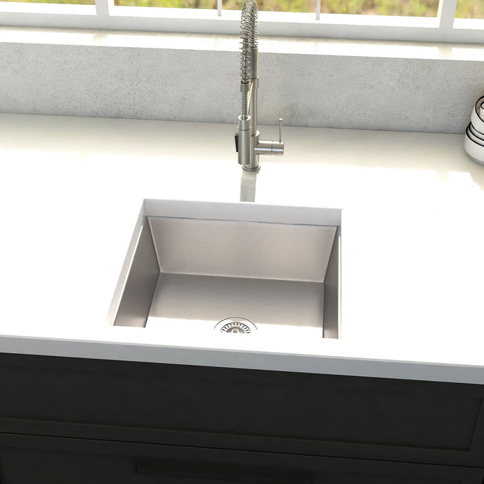 ZLINE 15 in. Boreal Undermount Single Bowl Bar Kitchen Sink (SUS)