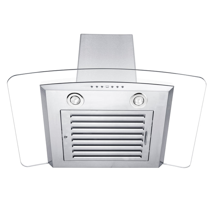 ZLINE Convertible Vent Wall Mount Range Hood in Stainless Steel & Glass (KZ)