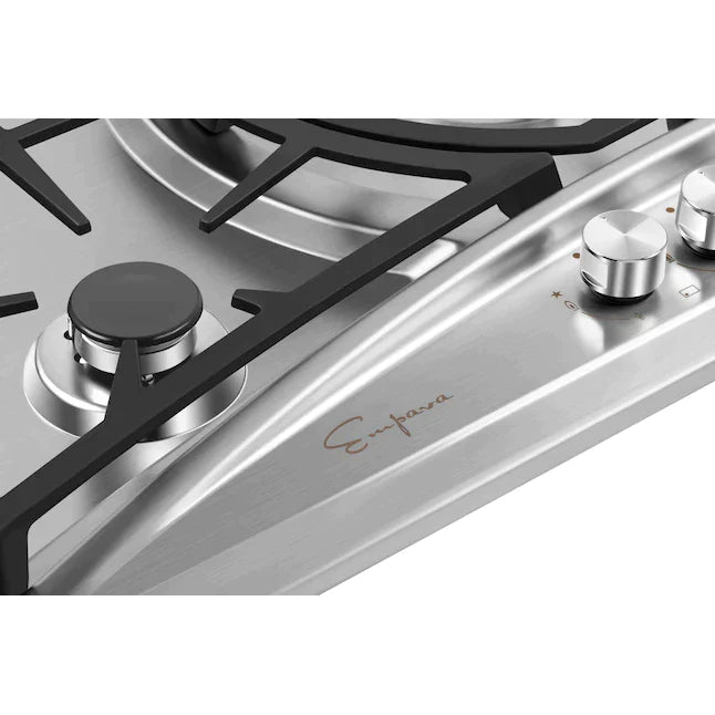 Empava 36 in. 5 Burner Built-in Gas Cooktop in Stainless Steel (36GC22)