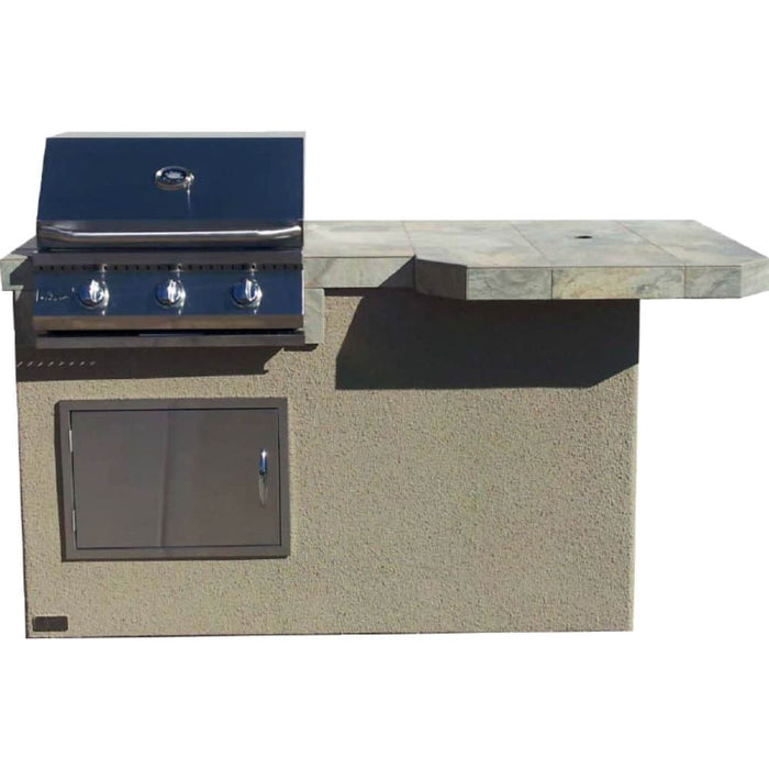 KoKoMo Grills Mini Maui 6' BBQ Island Square Bar Top