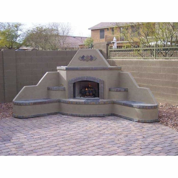 KoKoMo Grills Santa Fe Outdoor Fireplace – Corner