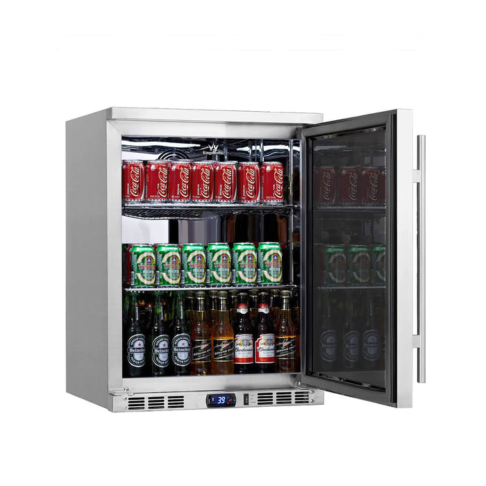 KingsBottle 24" Outdoor Beer Fridge Cooler Stainless Steel - KBU55ASD