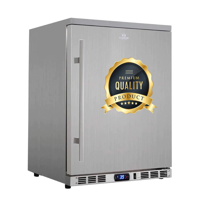 KingsBottle 24" Outdoor Beer Fridge Cooler Stainless Steel - KBU55ASD