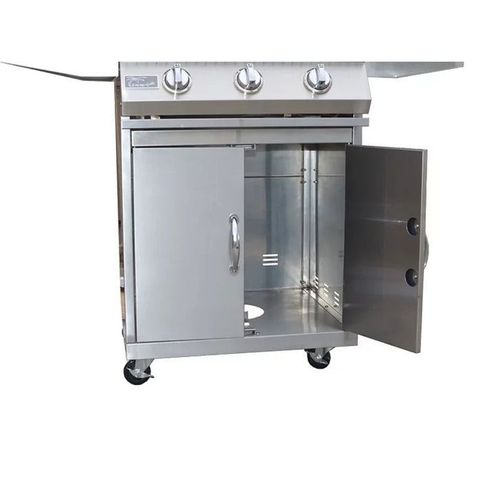 KoKoMo Grills Burner Stainless Steel BBQ Grill Cart