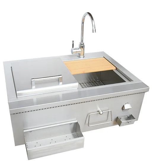 Kokomo Grills - 30" Cocktail Station w/ Sink - KO-30CKT-SNK