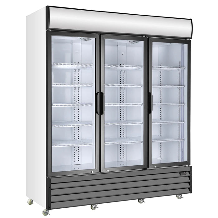 KingsBottle 81" 3-Door Display Beverage Cooler Commercial Refrigerator - G1500