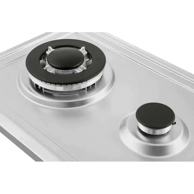 Empava 12 in. 2 burner Gas Cooktop in Stainless Steel (12GC29)