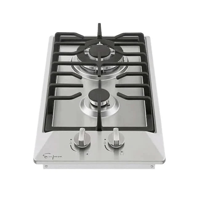 Empava 12 in. 2 burner Gas Cooktop in Stainless Steel (12GC29)