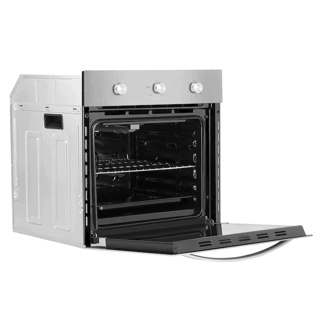 Empava 24 in. Single Natural Gas Wall Oven in Stainless Steel (24WO08)