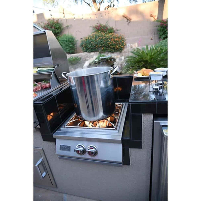 KoKoMo Grills Built-in Power Burner Removable Grate for Wok