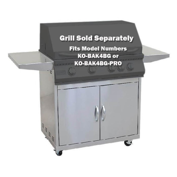 KoKoMo Grills Burner Stainless Steel BBQ Grill Cart