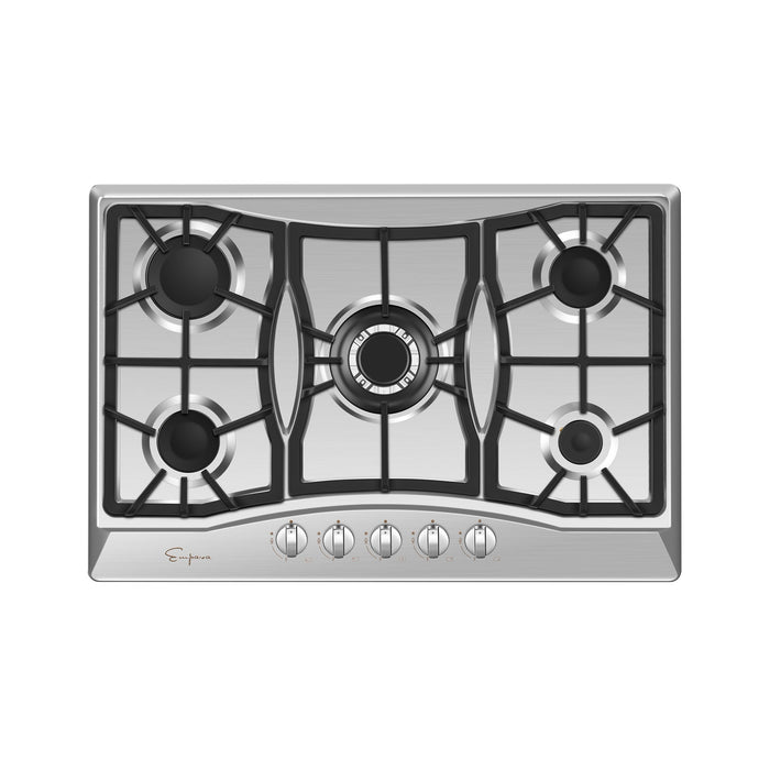 Empava 30 in. 5 Burner Built-in Gas Stove Cooktop in Stainless Steel (30GC21)