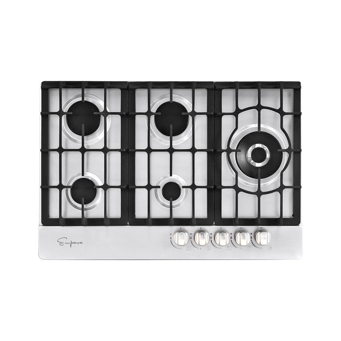 Empava 30 in. 5 Burner Built-in Gas Stove Cooktop in Stainless Steel (30GC38)