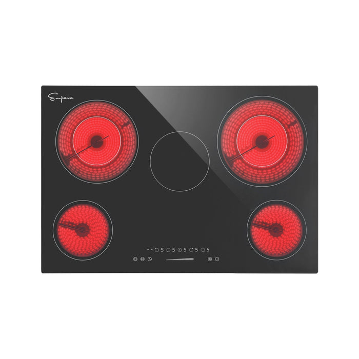 Empava 30 In. 5 Burner Electric Radiant Cooktop in Black (30REC13)