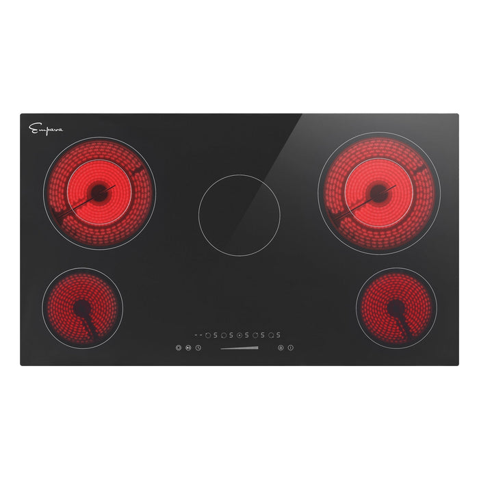 Empava 36 In. Electric Radiant Cooktop in Black (36REC14)