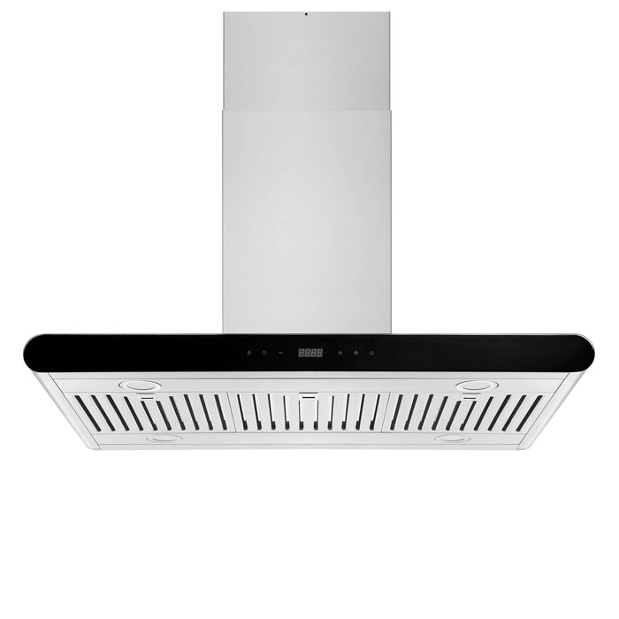 Empava 36 in. Ducted Island Mount Range Hood in Stainless Steel (36RH10)