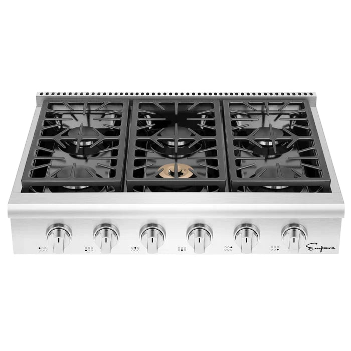 Empava 36" Built-In Natural Gas Cooktop with 6 Burners, EMPV-36GC31