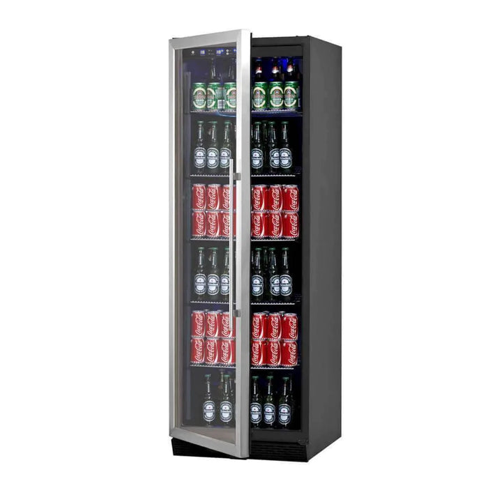 KingsBottle 72" Large Beverage Refrigerator With Clear Glass Door - KBU170BX