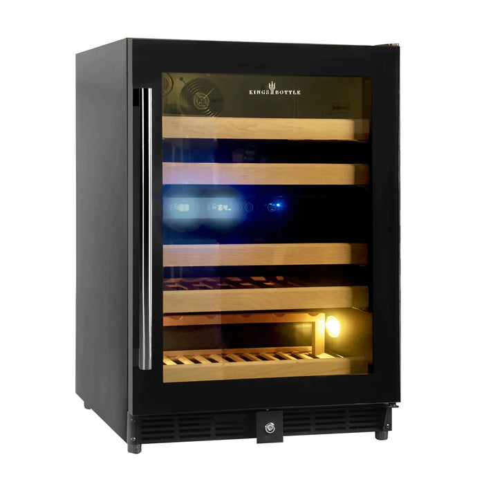 KingsBottle 24" Under Counter Dual Zone Wine Cooler Drinks 44 Bottles - KBU50DX