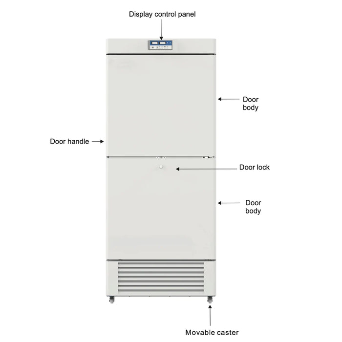 KingsBottle 32" Low Temperature 450L Two Chambers -10~-25°C  Biomedical Freezer - MLF450