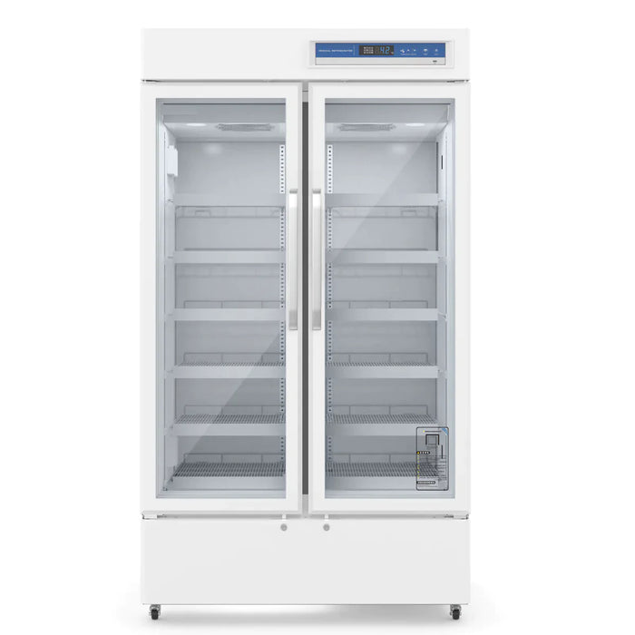 KingsBottle 47" Upright 2-Door Medical Fridge 2℃～8℃ 725L  & Lab Refrigerator - MLR725L