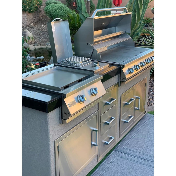 KoKoMo Grills Teppanyaki Griddle Built-In Grill BBQ Island