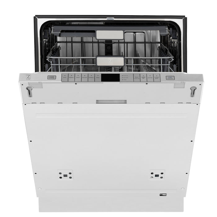 ZLINE 24 in. Panel-Ready Monument Series 3rd Rack Top Touch Control Dishwasher with Stainless Steel Tub, 45dBa (DWMT-24)