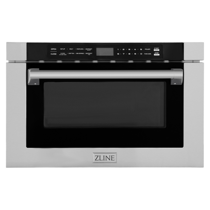 ZLINE 24 in. 1.2 cu. ft. Built-in Microwave Drawer with a Traditional Handle with Color Options (MWD-1-H)