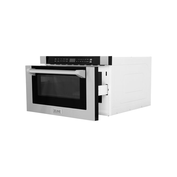 ZLINE 24 in. 1.2 cu. ft. Built-in Microwave Drawer with a Traditional Handle with Color Options (MWD-1-H)