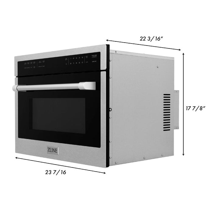 ZLINE 24 in. Built-in Convection Microwave Oven in Fingerprint Resistant Stainless Steel (MWO-24-SS)