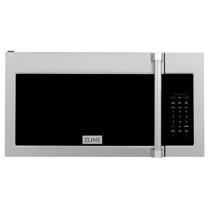 ZLINE 30 in. Over the Range Convection Microwave Oven with Traditional Handle in Fingerprint Resistant Stainless Steel (MWO-OTR-H-SS)