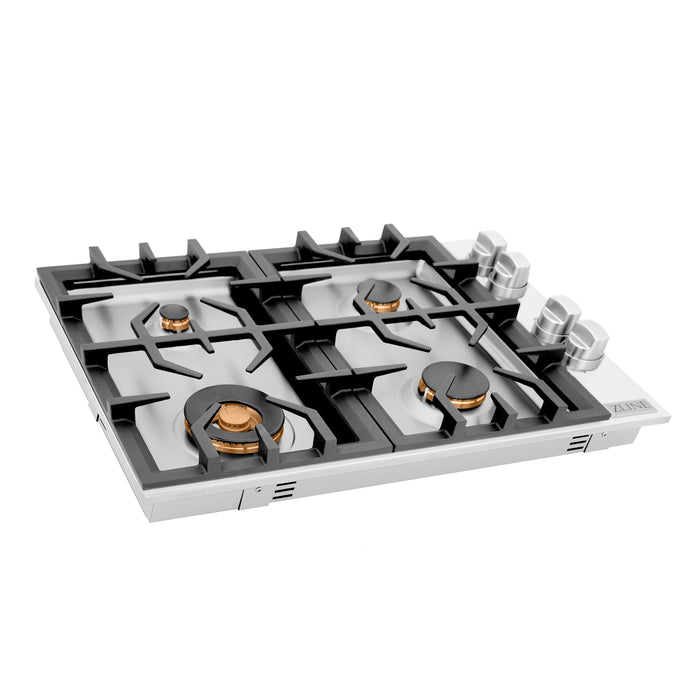 ZLINE 30 in. Drop In Cooktop with 4 Gas Brass Burners (RC-BR-30)