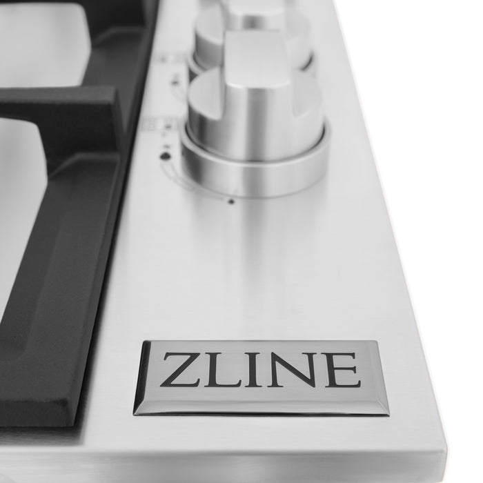 ZLINE 30 in. Drop In Cooktop with 4 Gas Brass Burners (RC-BR-30)